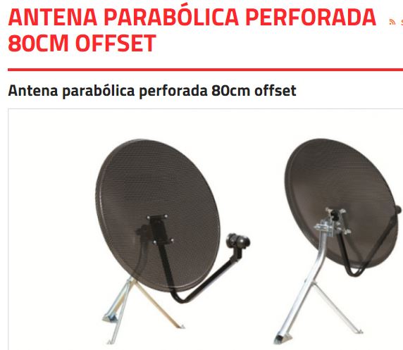 antenas parabolicas perforadas para viento