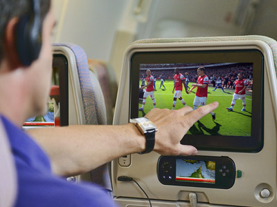 Emirates ofrece TV en directo en algunos vuelos