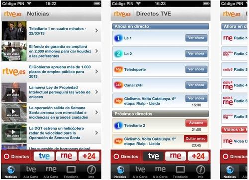 La app de RTVE, mejor aplicación audiovisual para iPad