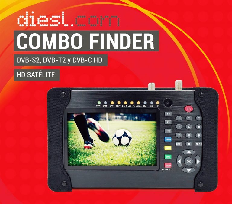 Combo Finder, medidor de campo DVB-S, DVB-T y DVB-C HD